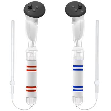 Imagem de YOGES Gorilla Tag Long Arms Compatible with Meta Quest 3S/ Quest 3/ Oculus Quest 2/ Quest Pro/Rift S Controller, Beat Saber Handle Attachments VR Sticks Dual Extensions Grips for Playing VR Games