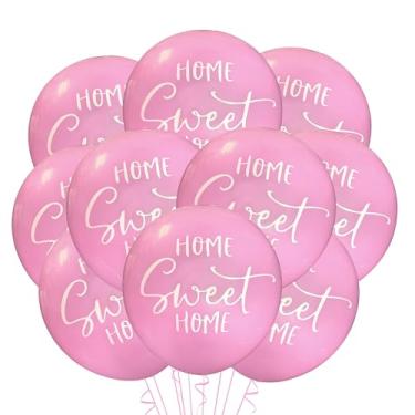 Imagem de Malayan Products Balões Home Sweet Home, 12 unidades, festa de inauguração de casa, casa aberta imobiliária, balão de látex para festa de proprietários de casa, celebração de eventos de corretor de