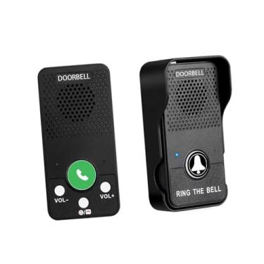 Imagem de Ioensy Campainha de 2 vias, interfone, pager, à prova d'água, fácil instalação, campainha, intercomunicador para apartamento, casa, cuidador, hotel