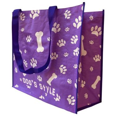 Imagem de Bolsa Ecologica Ecobag Kit 20 Uni Sacola De Ombro Reutilizavel Dobravel Compras Mercado