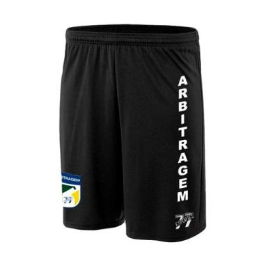 Imagem de Shorts Calção Árbitro Cordão Futebol Esporte Profissional - Sete Sete 