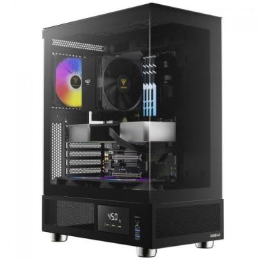 Imagem de Gabinete Gamer Gamdias Atlas E1, Mid Tower, Display Digital, Vidro Tem