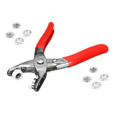 Imagem de Alicate Pregar Aplicar Botão Metal 35 Body Roupa Bebê Tictac - De Acor