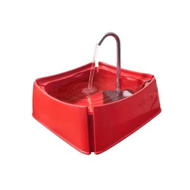 Imagem de Bebedouro Fonte de Agua p/Gato Caes Little 1 Litro Mecpet (Vermelho, 1 Litro)