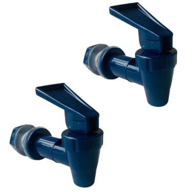 Imagem de 2 peças de substituição torneira refrigeradora ajuste universal torneira de plástico reutilizável torneira de água refrigerador livre de BPA para refrigeradores de água jarras garrafas fluxo de água