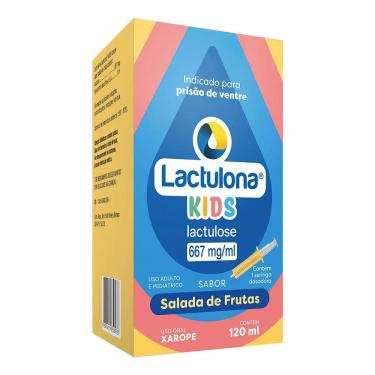 Imagem de Lactulona Kids Xarope Com Seringa Sabor Salada de Frutas 120ml
