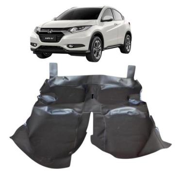 Imagem de Tapete carpete assoalho honda hrv 2015/2021 preto fosco - MANOS TAPETE