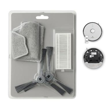 Imagem de Kit Reposição p/Robô Aspirador AMG R3 – Escovas Laterais + Filtro HEPA + Mop Microfibra