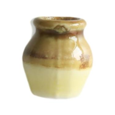 Imagem de Bothyi Adesivo de geladeira para vaso de cerâmica, modelo de vaso, arte da moda, adesivo de geladeira para micropaisagem, layout de porta de cozinha, Marrom Amarelo