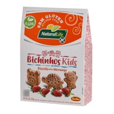 Imagem de Biscoitos Bichinhos Kids Sabor Morango – Natural Life – 80 g