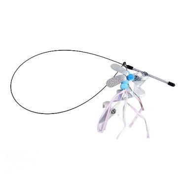 Imagem de Generic Brinquedos de Varinha de Gato, Exercício do Corpo de Isca Vívida Varinha Interativa de Teaser de Gato para (Libélula)