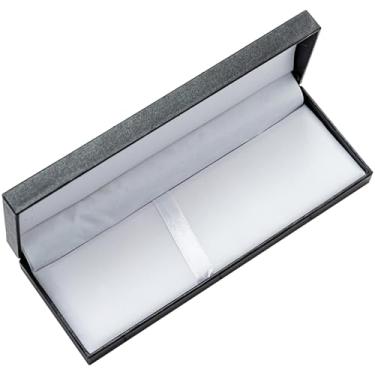 Imagem de Caixa de presente de caneta, caixa de caneta, 16 x 6,5 x 2,5 x 2,1 polegadas, presente vazio com almofada, capa à prova de poeira com tampa flip, estojo de exibição para embalagem de aniversário de