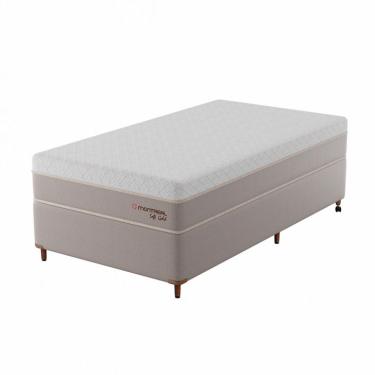 Imagem de Cama Box com Colchão Solteiro Soft Gold Molas Ensacadas (28x88x188) Bege