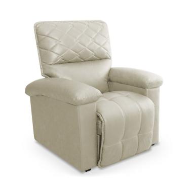 Imagem de Poltrona Reclinável Gávea Revestimento Sintético Bege