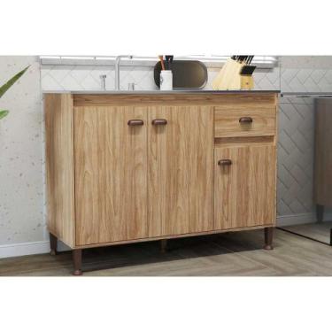 Imagem de Gabinete de Cozinha Modulado Torino c/ 3 Portas e 1 Gaveta s/ Tampo 12