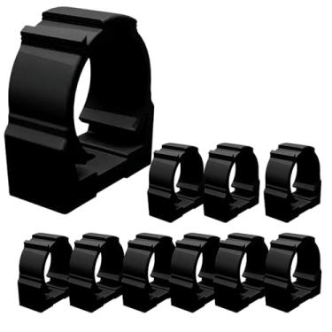 Imagem de Abraçadeira Para Conduite Pvc Sobrepor 1 Polegada Kit 20 Uni (PRETO)