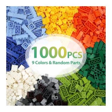 Imagem de Carlerait 1000PCS Building Bricks, Bulk Classic Building Blocks Set for Boys Compatible with All Major Brands