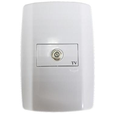Imagem de Conjunto Tomada Para Antena de Tv Horizontal - Slim - Ilumi - 80633