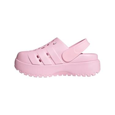 Imagem de adidas Sandália feminina Adilette Clog Platform Slide, Rosa claro/rosa claro/rosa claro, 40