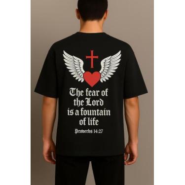 Imagem de Camiseta Streetwear Oversized Masculina cruz - swagon, 4, G