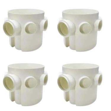 Imagem de Kit 4 - Caixa Sifonada Sem Grelha Quadrada Tigre 150x150x50