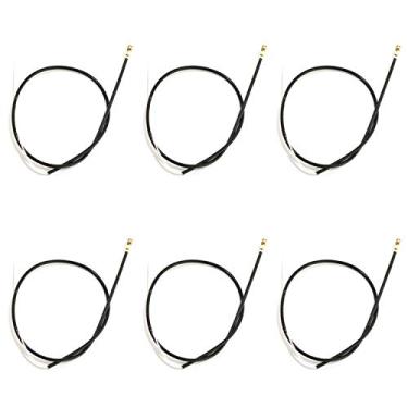 Imagem de Antena de receptor RuiLing, pacote com 6 unidades, 2,4 G, com porta de geração IPEX4 RF113, cabo jacketado prateado, 15 cm para receptor Frsky, Futaba, JR, Hitec, Flysky e Orange RX e controle remoto