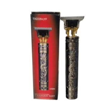 Imagem de kit Máquina de Cortar Cabelo Profissional com 4 Pentes Guia + Aparador de Precisão, Recarregável