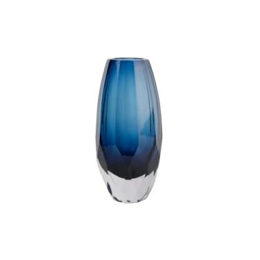 Imagem de VASO DECOR MURANO 11X24 CM AZUL SAFIRA