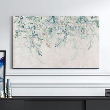 Imagem de Capa de TV Interior TV Pano Universal 81.3-165.1 cm Monitor À Prova de Poeira Protetor de Tela de TV Macio Protetor de Tela para LED LCD Tela Plana Sala de Estar Quarto Decoração-Impressão 2||65