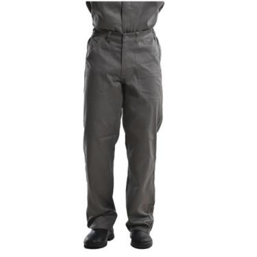 Imagem de Calça Profissional Trabalho Pesado Metade Elástico Cinza - Fardas Unif
