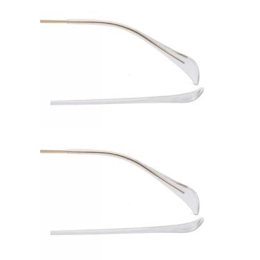 Imagem de NicelyFit Earsocks Temple Socks Sleeves Replacement Parts For RayBan Sunglasses Glass Frames RB3025 RB3026 TT003 (Transparent 2P)