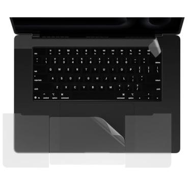 Imagem de CaseBuy Conjunto de capa protetora para descanso de palma acessórios para MacBook Pro 16 polegadas 2022-2025 M4 M3 M2 M1 Pro/Max A3403 A3186 A2991 A2780 A2485, proteção de teclado antiarranhões