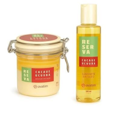 Imagem de Combo Kit Cacau & Ucuuba: Sabonete em Óleo 210ml e Açúcar em Óleo 500ml
