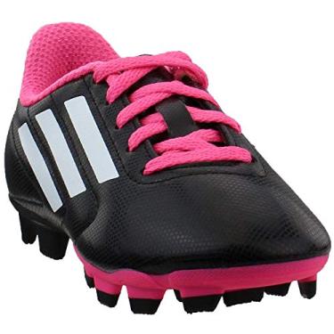 Imagem de adidas Unissex infantil Conquisto Fg J, Preto/Branco/Rosa Solar, 11 Little Kid