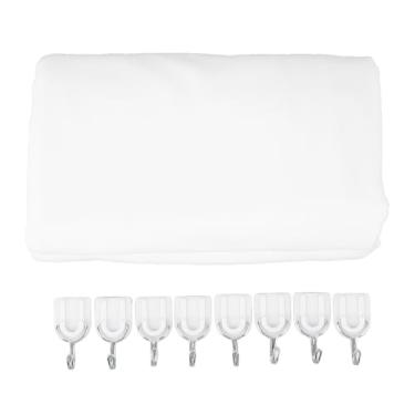 Imagem de Yunseity Tela de Projeção Em HD, Tela de Filme Portátil de Parede Portátil Dobrável 16: 9 Com 8 Ganchos para Camping Doméstico Externo Interno (104,3 x 59,1 em 120 polegadas))