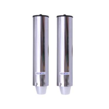 Imagem de Kit 2 Dispensers Redondo 300ml Inox - CCM