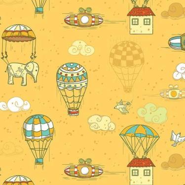 Imagem de Papel de Parede Adesivo Infantil Balões - 119 - Multimpressão