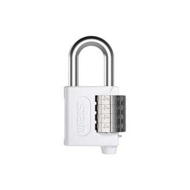 Imagem de Cadeado Stam Com Segredo Zamac Branco 40mm Porta Portão