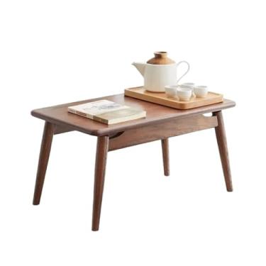 Imagem de YANIR-137 Mesa baixa com janela de sacada de madeira, mesa de centro pequena, mesa de tatame, mesa baixa na cama, mesa pequena de estudo para sala de estar, janela saliente