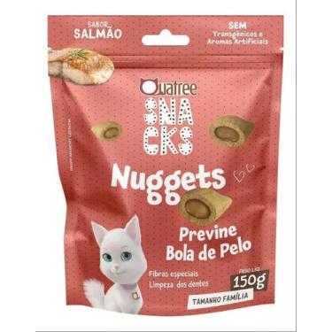 Imagem de Quatree Snacks Nuggets Gato Bola De Pelo Salmao 150G