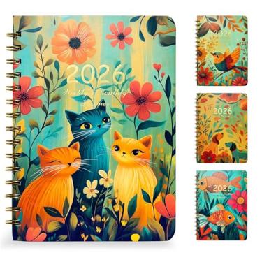 Imagem de Agenda acadêmica 2026, janeiro de 2026 a dezembro de 2026 Happy Planner, livro de planejamento de calendário semanal e mensal A5 (16 cm x 21,6 cm), livro de agenda diária de capa dura com abas