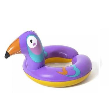 Imagem de Boia Inflável Circular Infantil Animais Bebe Criança Piscina Tucano - 