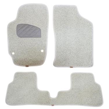 Imagem de Jogo de Tapete em Capacho Vinil Fox 2014 2015 2016 Proteção do Carpete Jogo 3 Peças Cor Bege