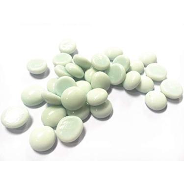 Imagem de Briliant Shop Pedregulhos planos, pedras preciosas de vidro de 500 g para enchimento de vasos, espalhadores de mesa de casamento, decoração de aquário, decoração de festa, pedras de cristal