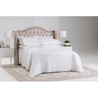 Imagem de JOGO DE LENÇOL DELICAT CADRÈ NUDE 100% ALGODÃO CETIM 600 FIOS QUEEN 4 PÇS