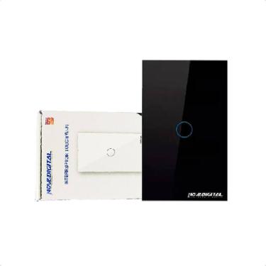 Imagem de Interruptor Intel Wi-Fi Novadigital 1 Botão Lite-S - Preto