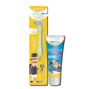 Imagem de Kit Meu Primeiro Dentinho Mundo Bita  Escova + Gel Dental  Powerdent, 