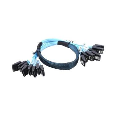 Imagem de Conjunto De Cabos SATA 3.0 6 Portas 7 Pinos Para 7 Pinos 12Gbps Cabo H