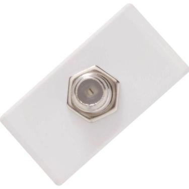Imagem de Módulo Tomada TV SAT Coaxial Branca 45x22x35mm 57115/042 Tramontina