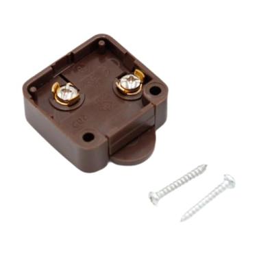 Imagem de Generic Interruptor de lâmpada de porta de armário automático compacto direto substitui interruptor de controle de toque profissional ativado para armário de, Marrom